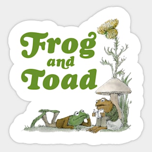 Frog and toad Funny Sticker